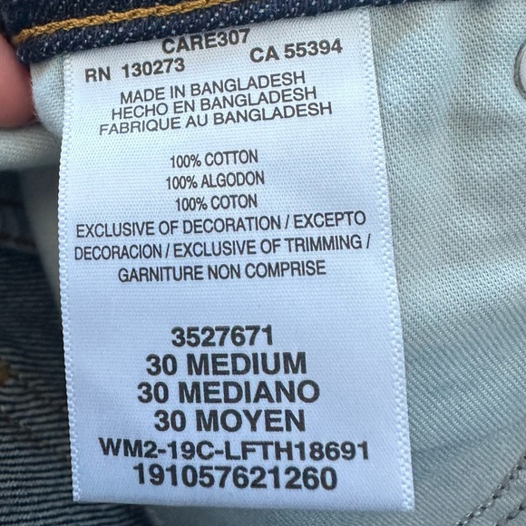 NWT Lee Dark Wash Denim Mini Skirt Size 30 Western Fall - Picture 4 of 7